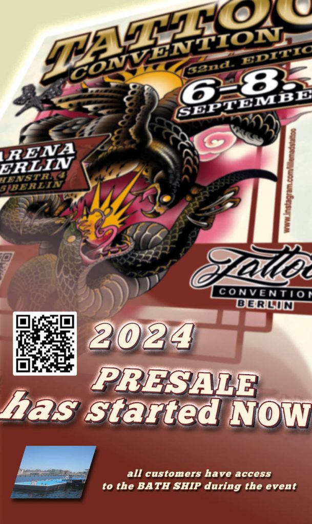 Ticketvorverkauf für die Tattoo Convention 2024 ist gestartet!